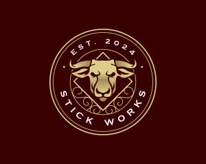 Bull Cow Ranch logo design