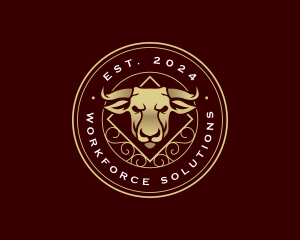 Bull Cow Ranch logo design