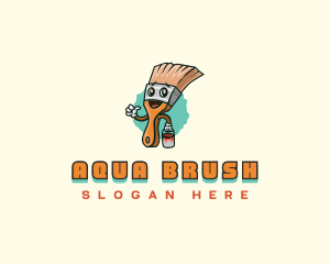 Paint Brush Tool logo design