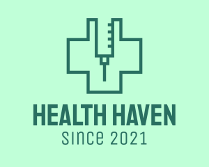 Vaccine Health Cross logo design