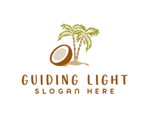 Coconut Tree Island logo design