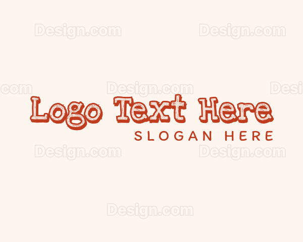 Rustic Playful Child Logo