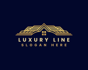 Luxury Home Roofing  logo design