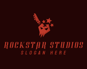 Skull Rockstar Band logo