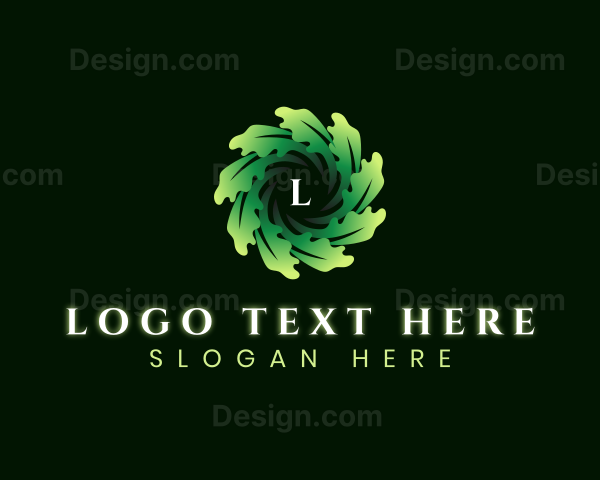 Botanical Natural Leaves Logo