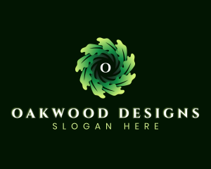 Botanical Oak Leaves logo design