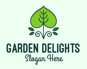 Green Ornamental Gardening logo design