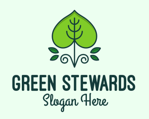 Green Ornamental Gardening logo design