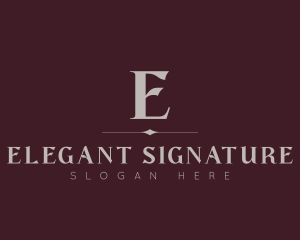 Elegant Upscale Brand logo design