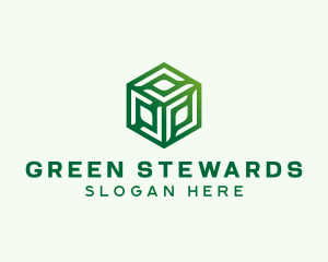 Green Cube Logistics  logo design