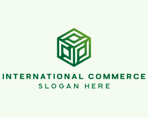 Green Cube Logistics  logo design