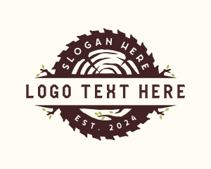 Wooden Saw Lumber logo