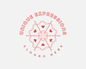 Lovely Knitting Needle logo design