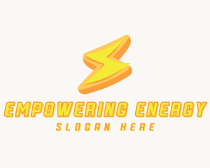 Power Lightning Electricity logo design