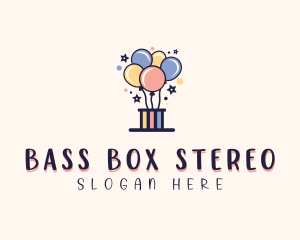 Balloon Birthday Box logo design