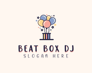 Balloon Birthday Box logo design