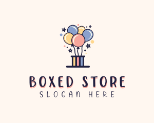 Balloon Birthday Box logo design