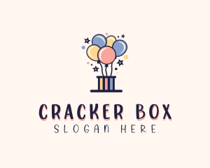 Balloon Birthday Box logo design