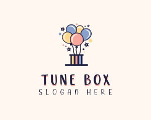 Balloon Birthday Box logo design