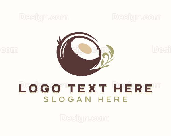 Organic Coconut Tropical Logo