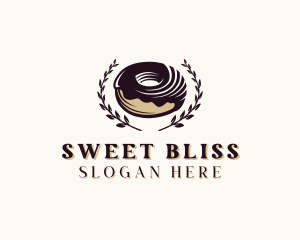 Choco Donut Dessert logo design