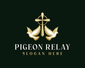 Spiritual Pigeon Cross logo