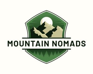 Mountaineering Peak Forest logo design