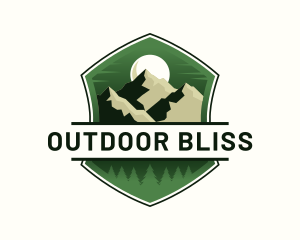 Mountaineering Peak Forest logo design