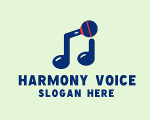 Blue Musical Microphone logo