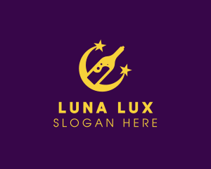 Wine Moon Bar logo design