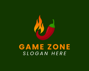 Spicy Chili Flame Logo