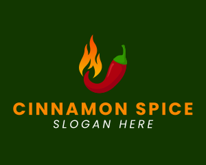 Spicy Chili Flame logo design