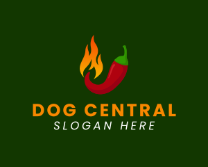 Spicy Chili Flame logo design