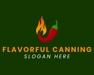 Spicy Chili Flame logo design