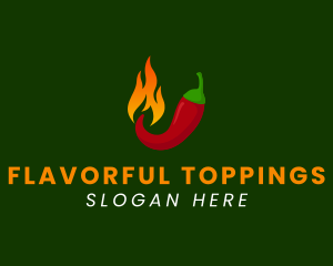 Spicy Chili Flame logo design