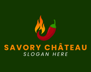 Spicy Chili Flame logo design