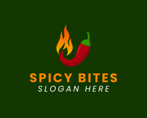 Spicy Chili Flame logo design