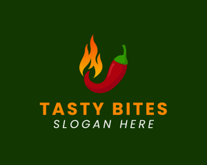 Spicy Chili Flame logo design