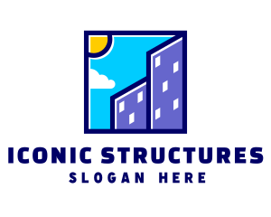 Sunny Building Structure logo design