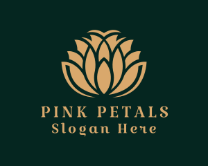 Deluxe Floral Spa  logo design