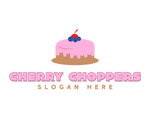 Blueberry Cherry Cake logo design