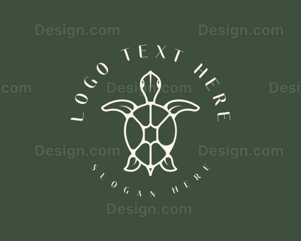 Wildlife Sea Turtle Logo