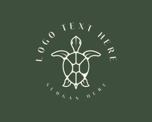 Wildlife Sea Turtle Logo