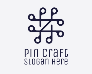 Hashtag Location Pin logo design