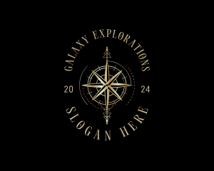 Compass Direction Navigation logo design