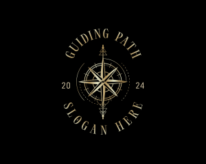 Compass Direction Navigation logo design