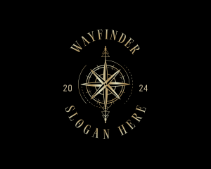 Compass Direction Navigation logo design