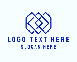 Modern Geometric Tile logo