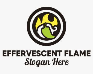 Flaming Hot Pepper logo design