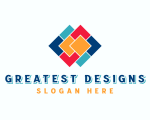 Flooring Tiles Interior Design logo design